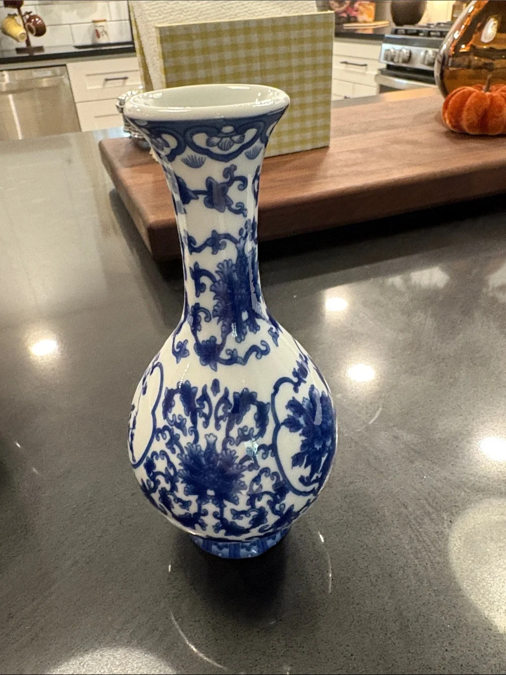 Chinoiserie Porcelain Bud Vase